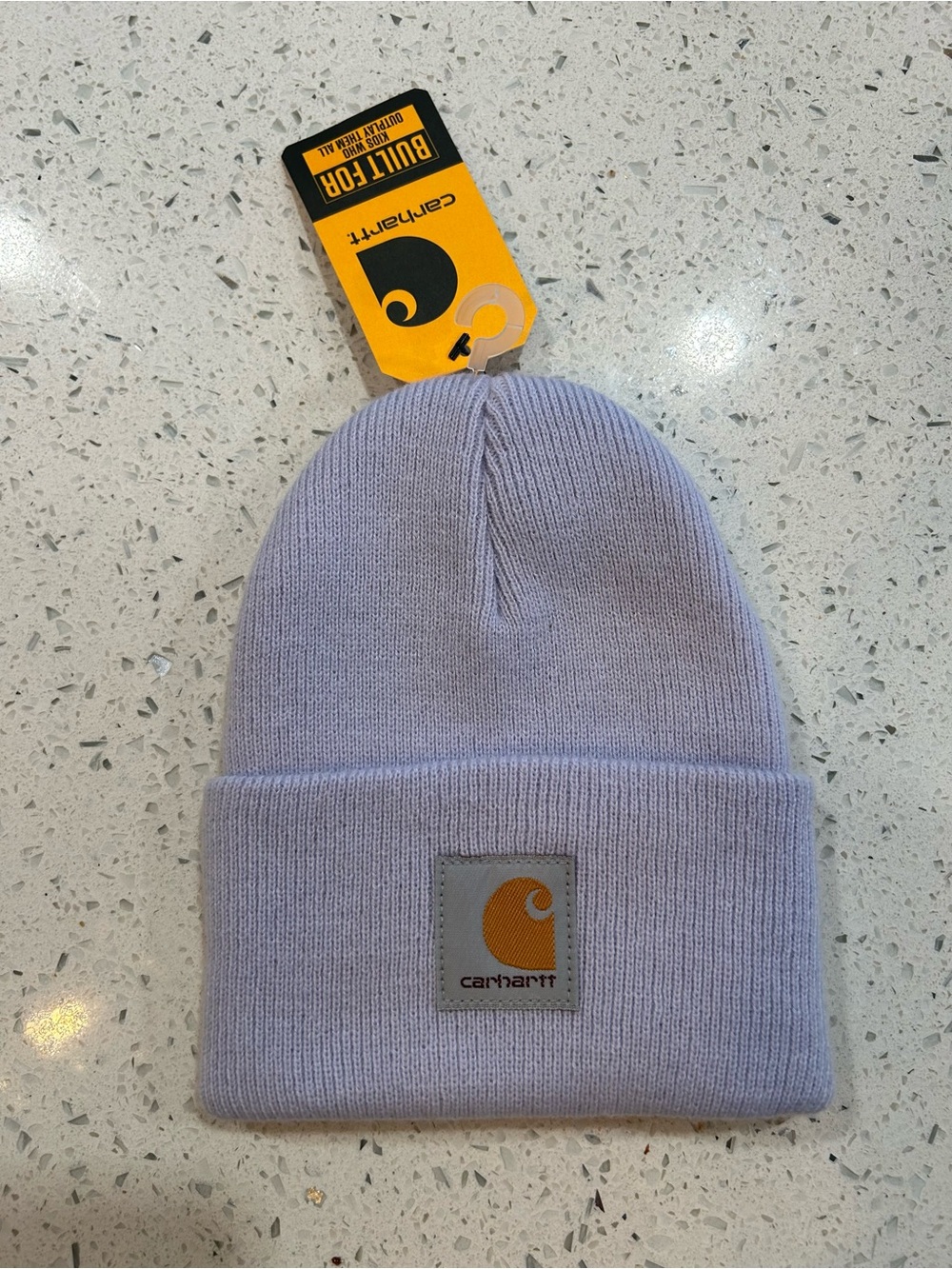 Carhartt Toddler Lavender Ribbed Cuffed Beanie